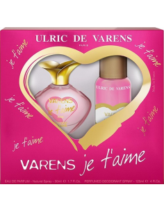 Caseta Je T'aime de Varens EDP 50 ml + Deo Spray Parfum 125 ml - Ulric de Varens